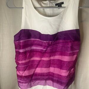 Purple and Pink Sleeveless Top